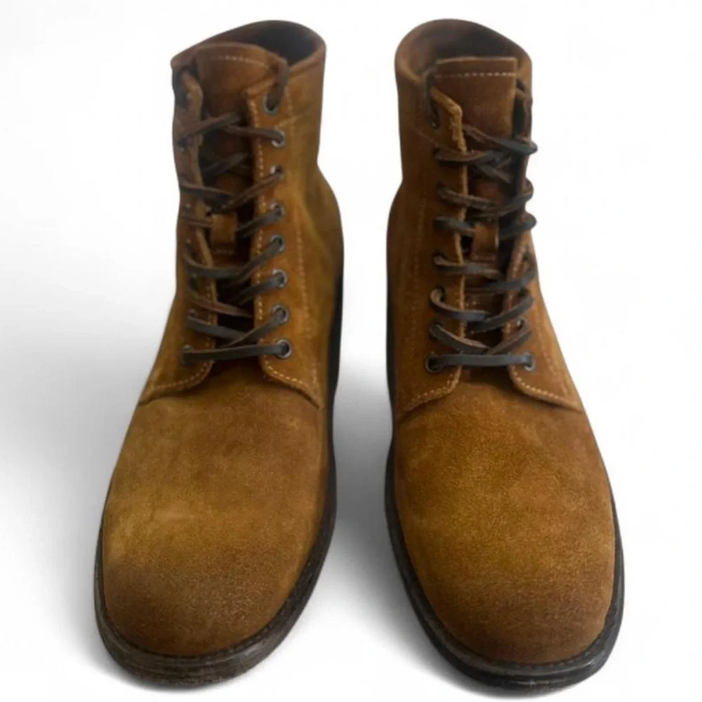 Frye Genuine Suede Tan Lace-up Boots Size US Men’s 10 (NEW no Box)
